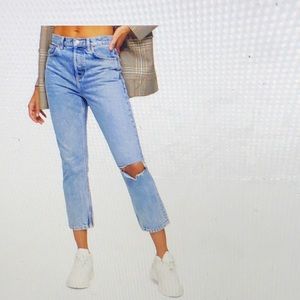 Slim straight jeans